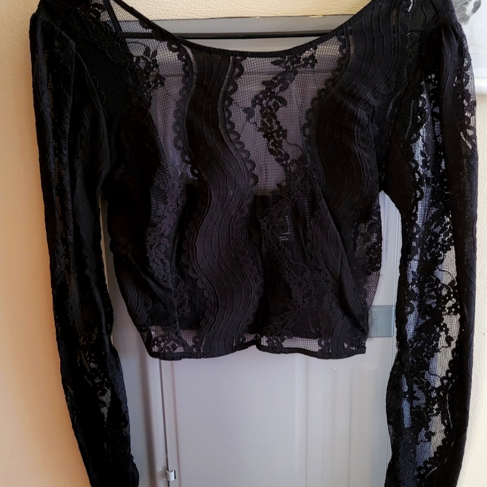 Lace crop top